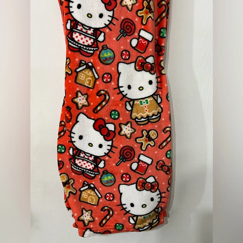 Hello Kitty Holiday Christmas Gingerbread Silk Touch Throw Blanket 50